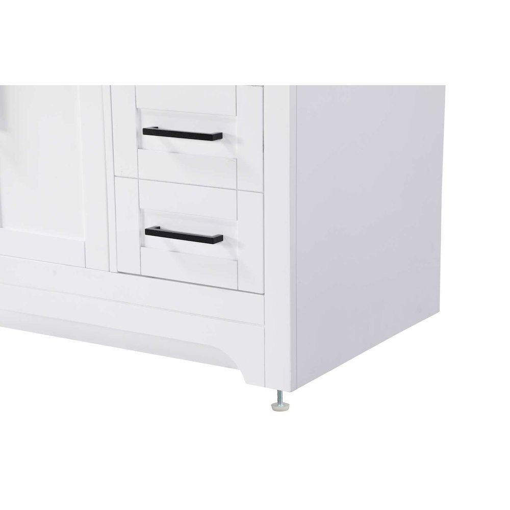 84 inch Double Bathroom Vanity in White. Picture 6