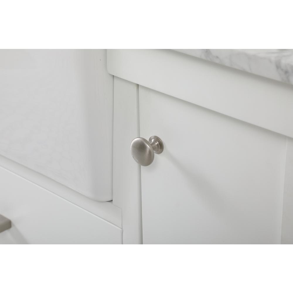 42 inch Single bathroom vanity in white with backsplash. Picture 12