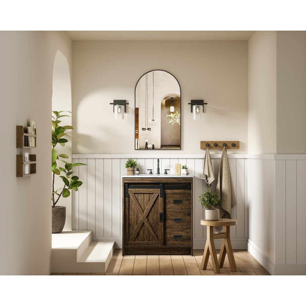 Austin 30 Inch Single Bathroom Vanity In Expresso. Picture 4