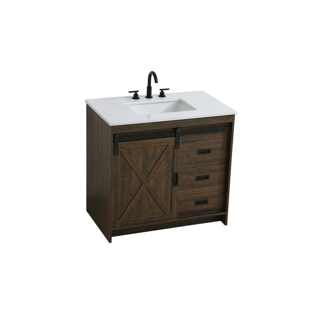 Austin 36 Inch Single Bathroom Vanity In Expresso. Picture 6