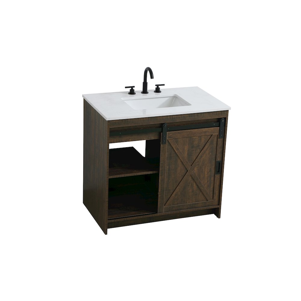Austin 36 Inch Single Bathroom Vanity In Expresso. Picture 8