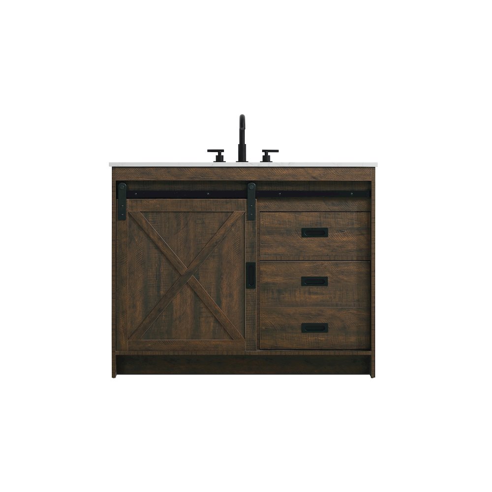 Austin 42 Inch Single Bathroom Vanity In Expresso. Picture 1