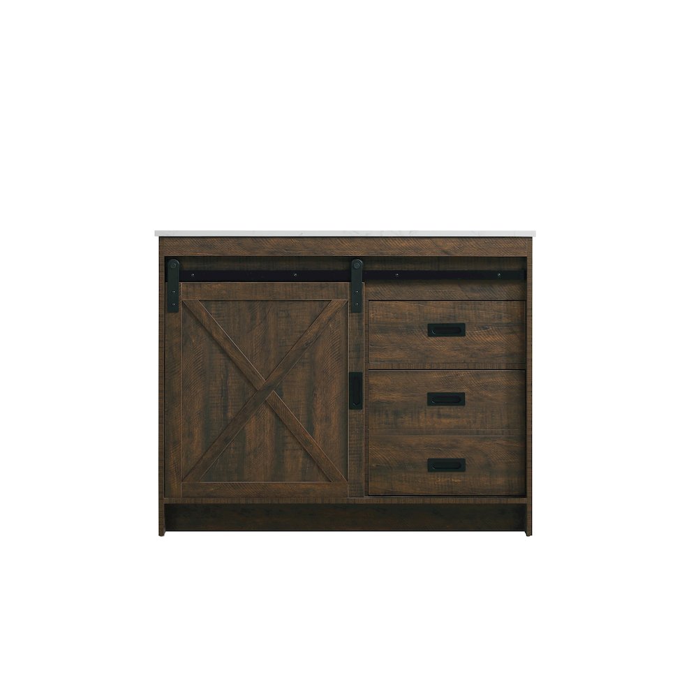 Austin 42 Inch Single Bathroom Vanity In Expresso. Picture 5