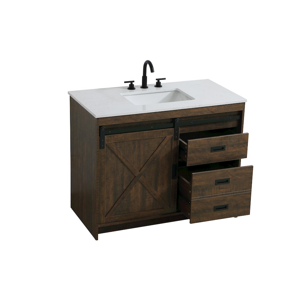 Austin 42 Inch Single Bathroom Vanity In Expresso. Picture 7