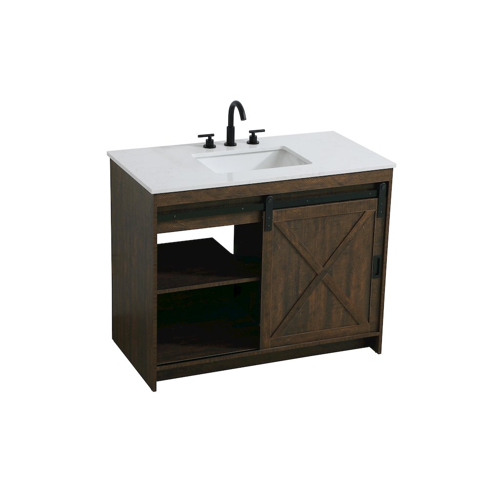 Austin 42 Inch Single Bathroom Vanity In Expresso. Picture 8