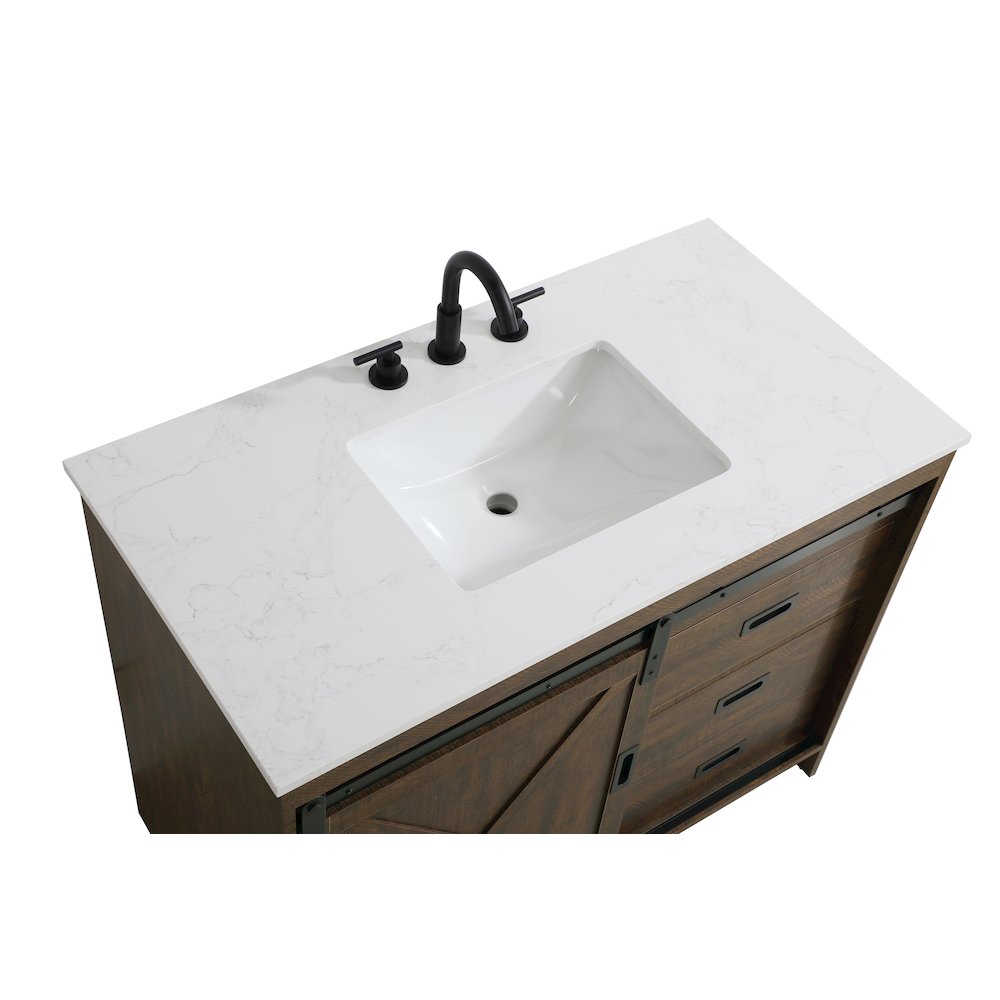 Austin 42 Inch Single Bathroom Vanity In Expresso. Picture 9