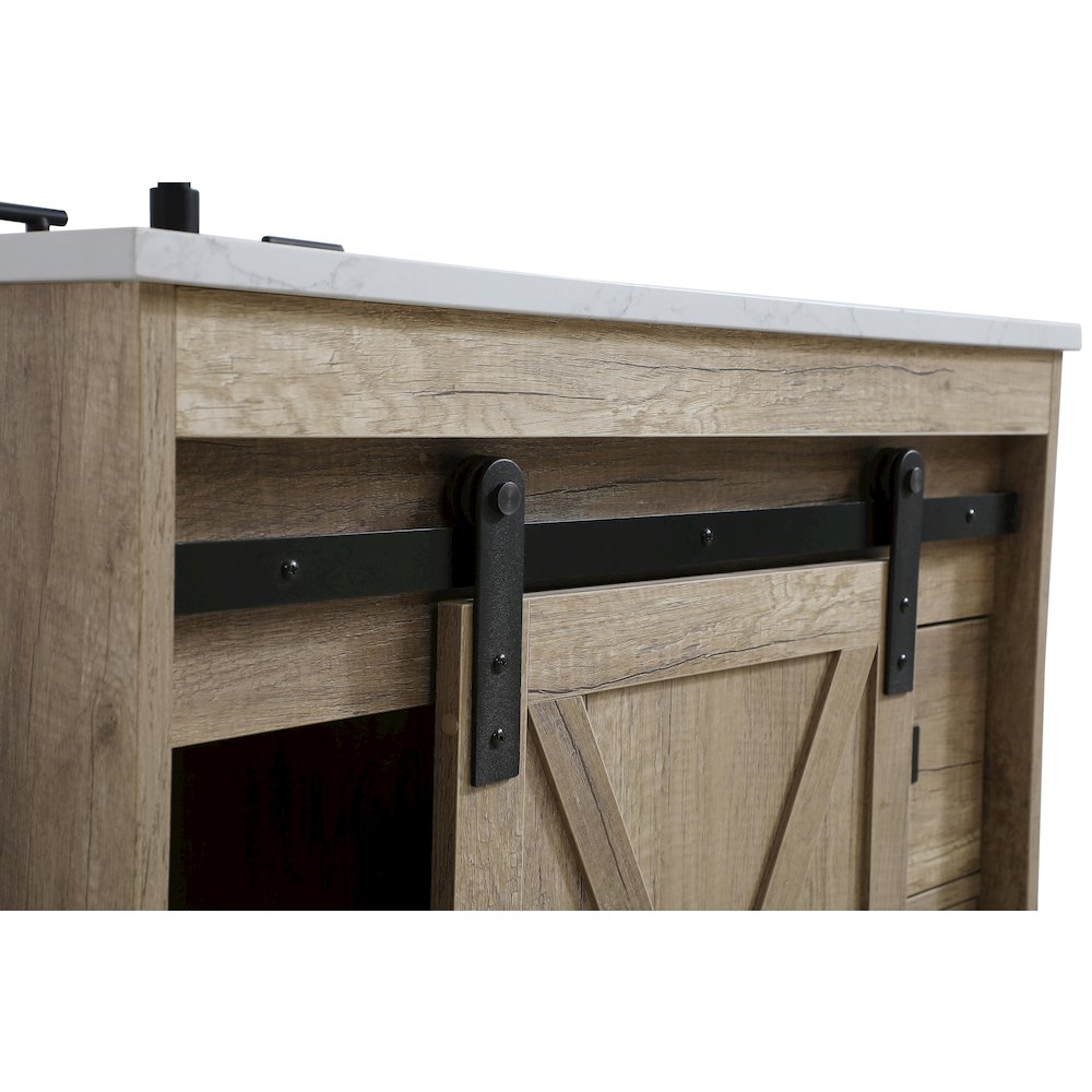Austin 42 Inch Single Bathroom Vanity In Natural Oak. Picture 11