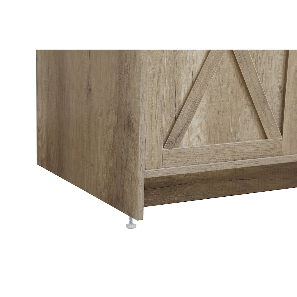 Austin 42 Inch Single Bathroom Vanity In Natural Oak. Picture 13