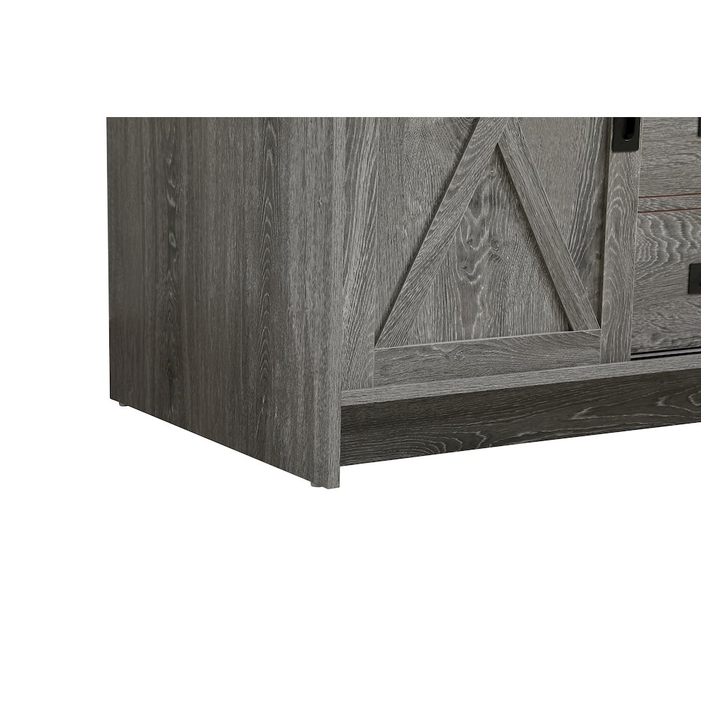 Austin 42 Inch Single Bathroom Vanity In Rustic Grey. Picture 12