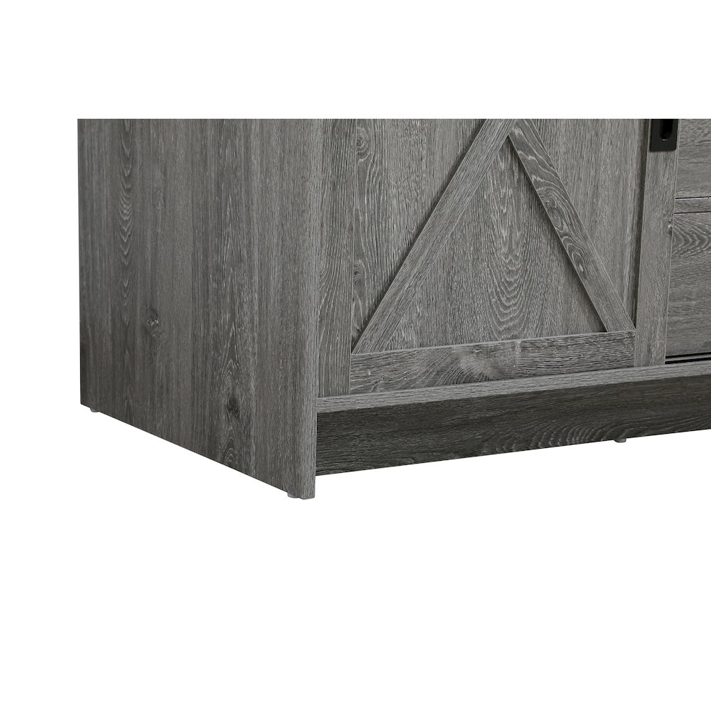Austin 54 Inch Double Bathroom Vanity In Rustic Grey. Picture 12