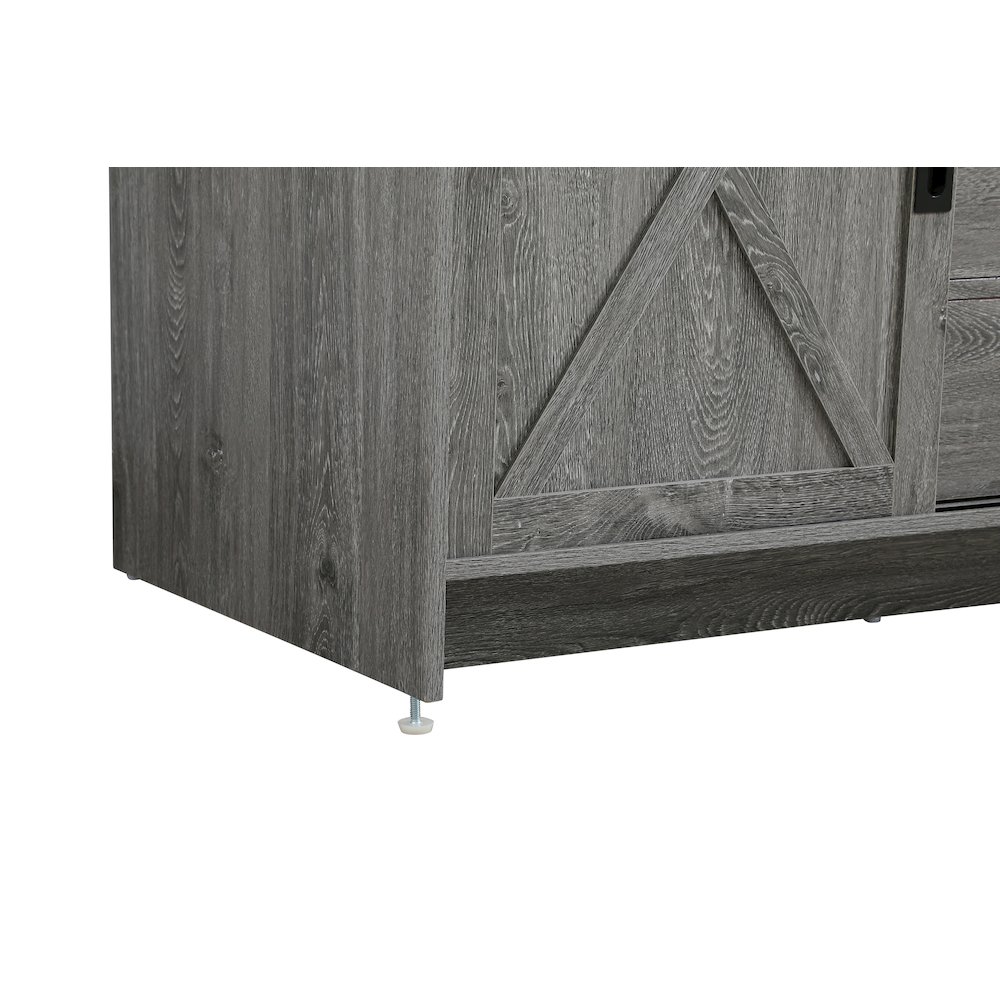 Austin 54 Inch Double Bathroom Vanity In Rustic Grey. Picture 13
