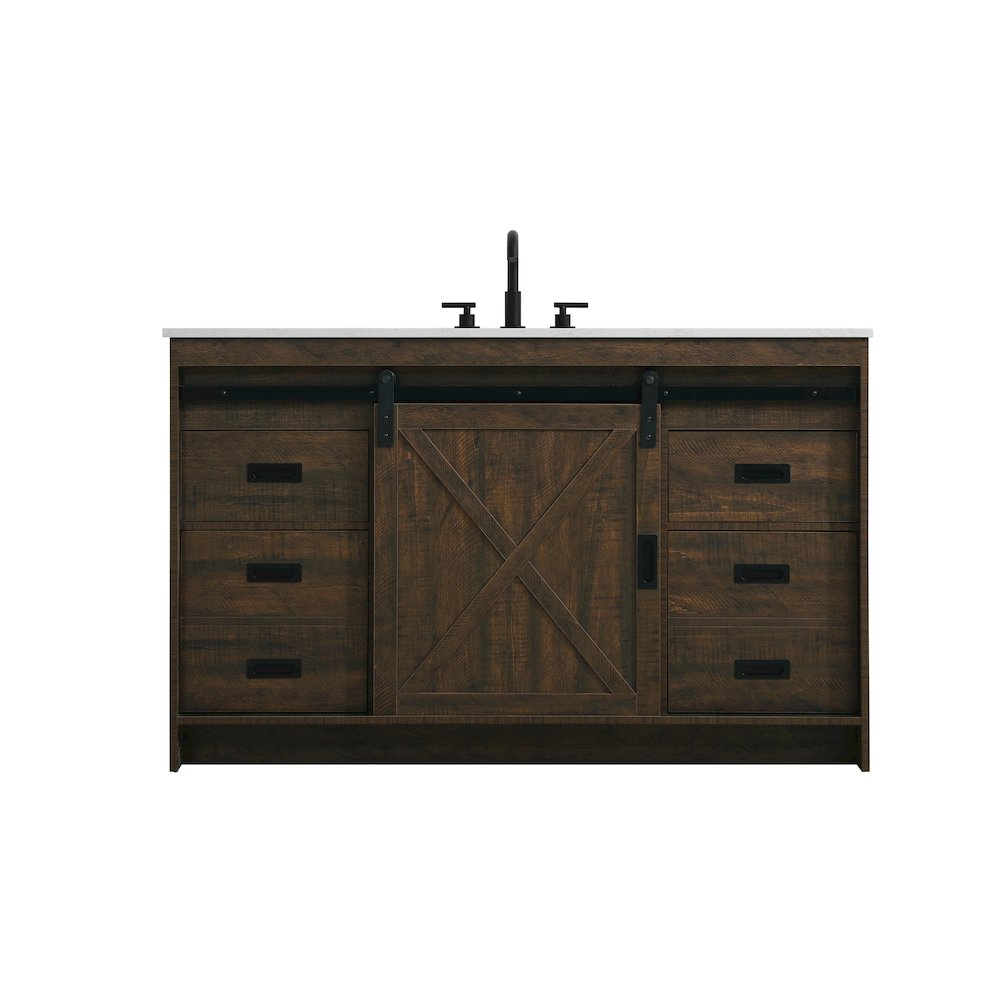 Austin 54 Inch Single Bathroom Vanity In Expresso. Picture 1