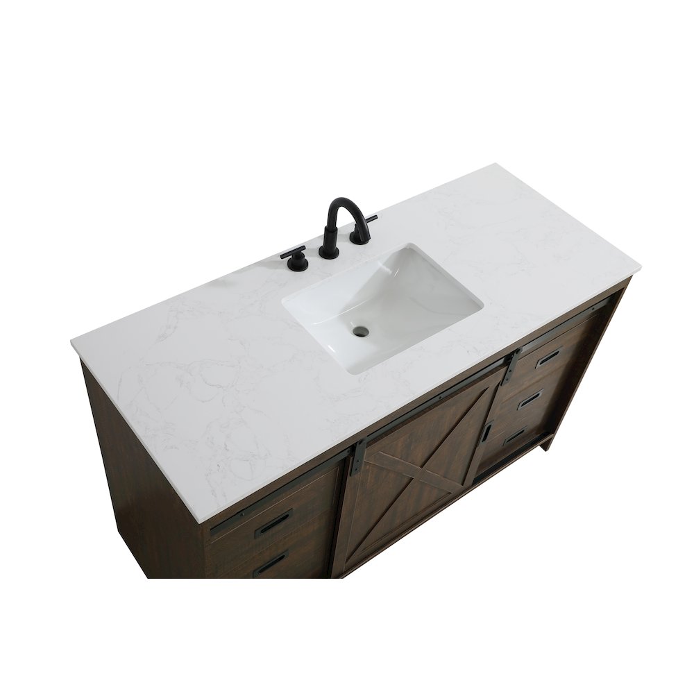 Austin 54 Inch Single Bathroom Vanity In Expresso. Picture 9
