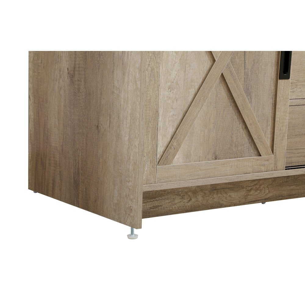 Austin 60 Inch Double Bathroom Vanity In Natural Oak. Picture 13
