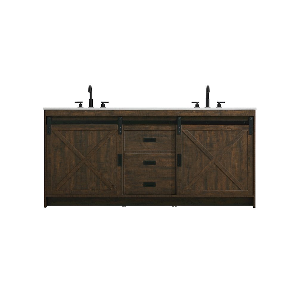 Austin 72 Inch Double Bathroom Vanity In Expresso. Picture 1