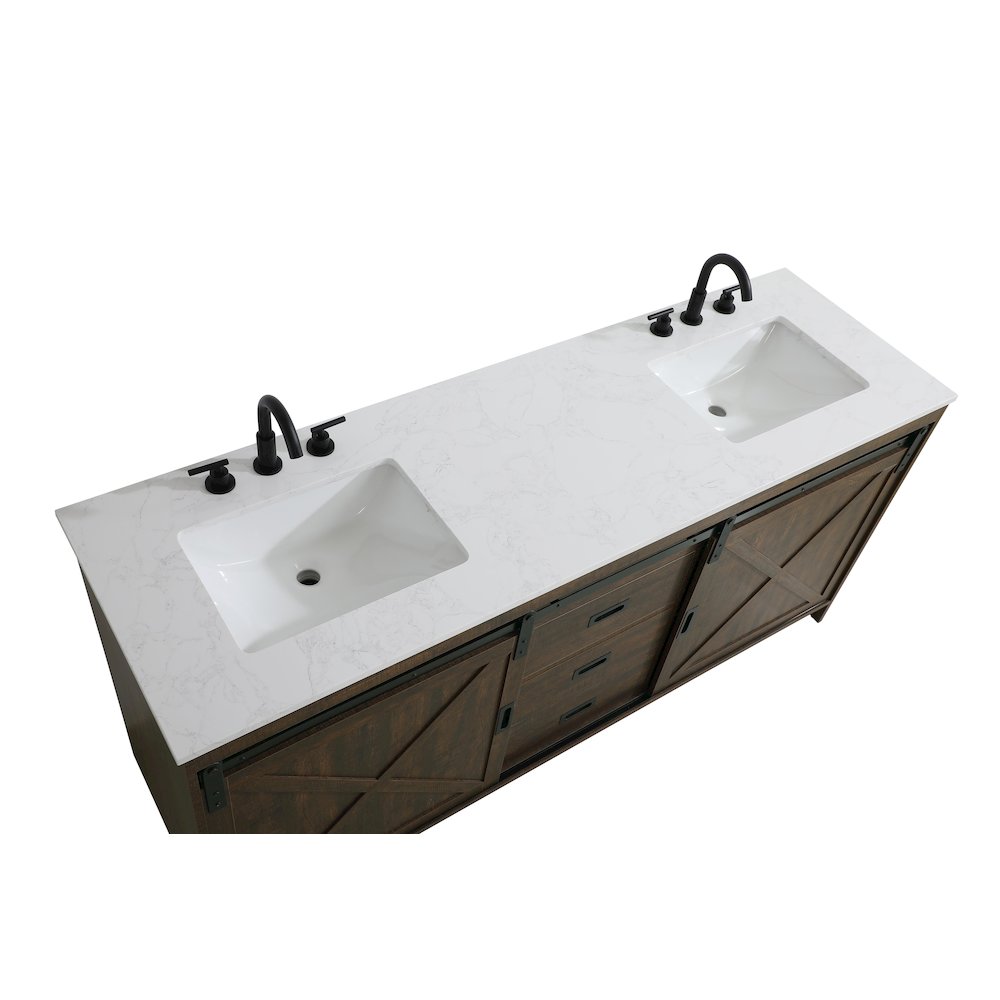 Austin 72 Inch Double Bathroom Vanity In Expresso. Picture 9