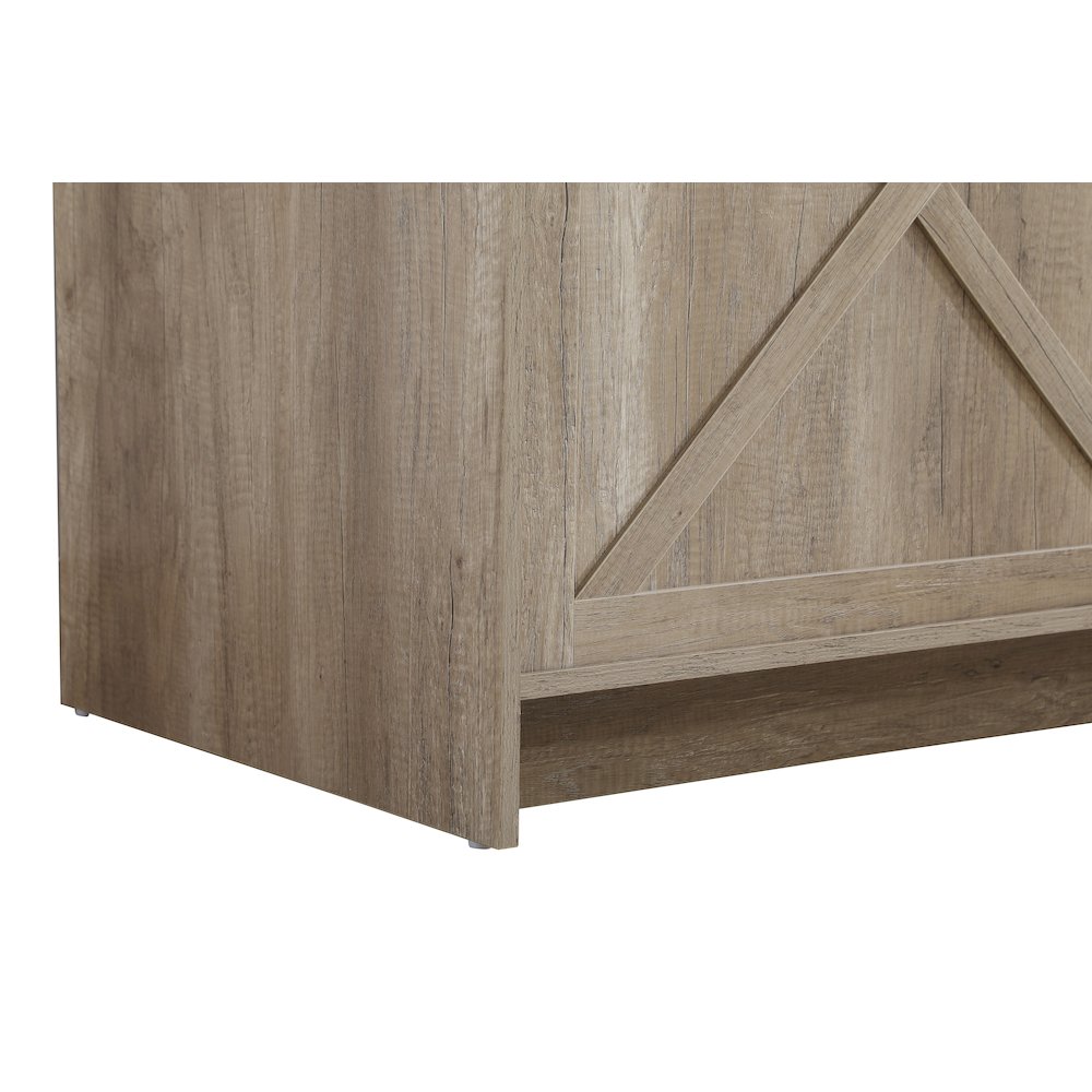 Austin 72 Inch Double Bathroom Vanity In Natural Oak. Picture 12