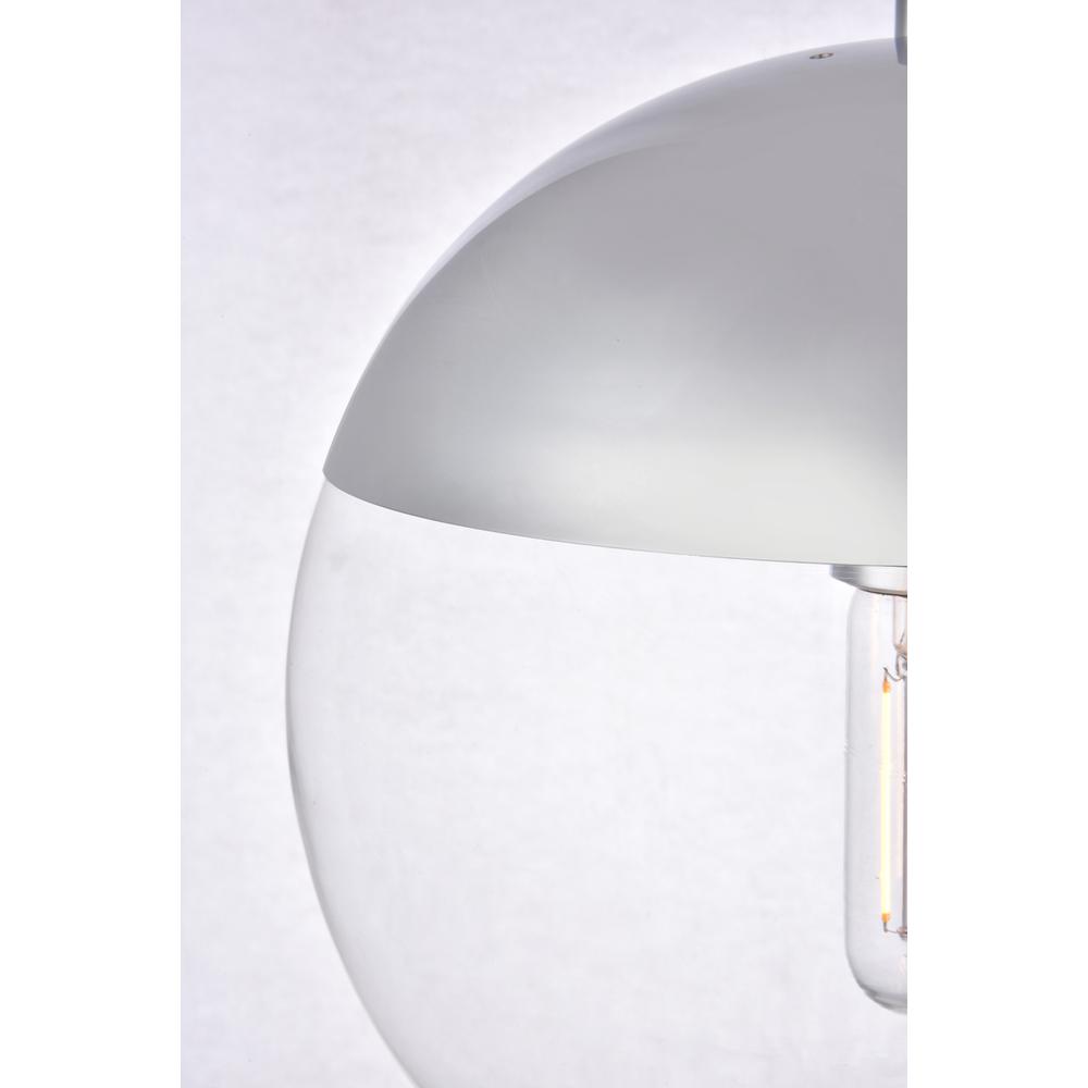 Eclipse 1 Light Chrome Pendant With Clear Glass. Picture 4