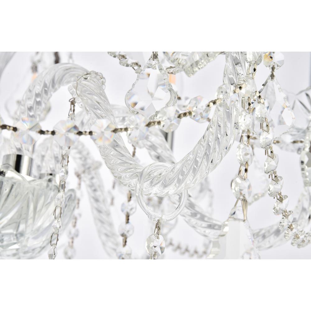 Giselle 12 light Chrome Chandelier Clear Royal Cut Crystal. Picture 5
