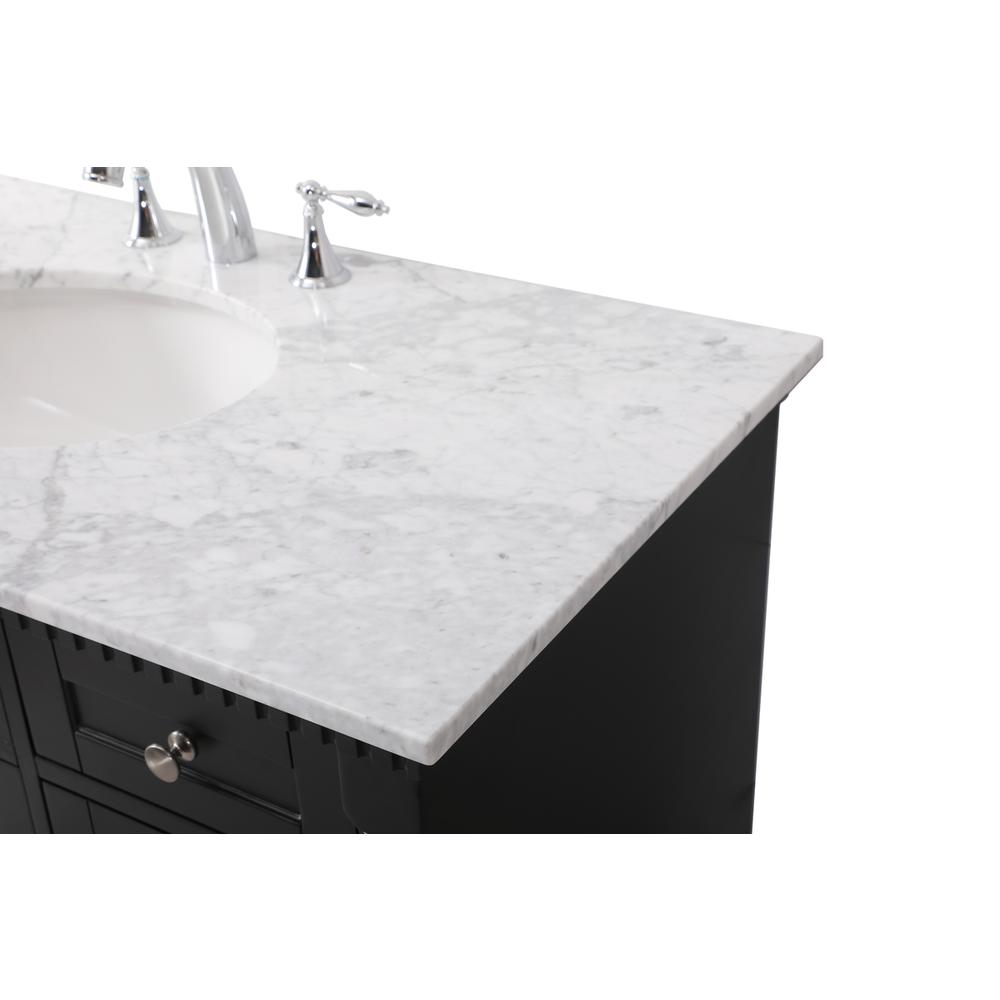 42 inch Single bathroom vanity set in black. Picture 11