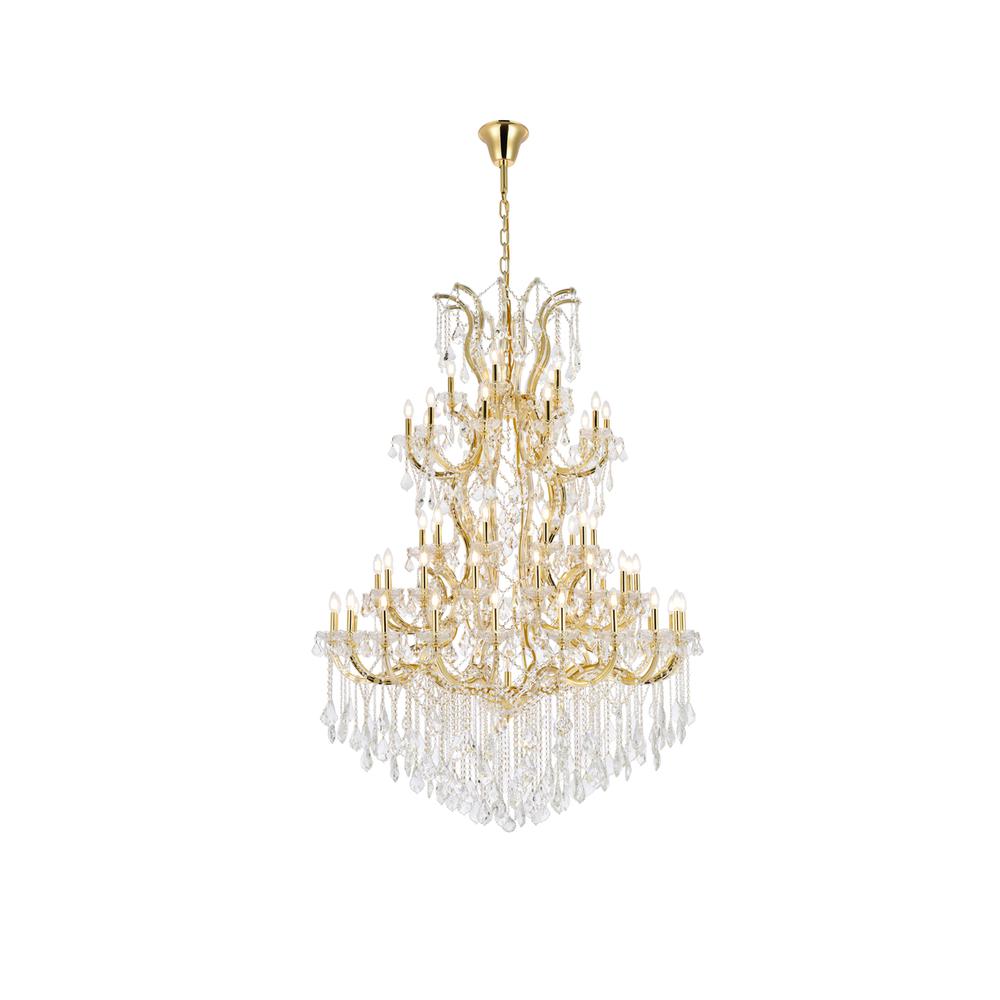 Maria Theresa 61 light Gold Chandelier Clear Royal Cut Crystal. Picture 1