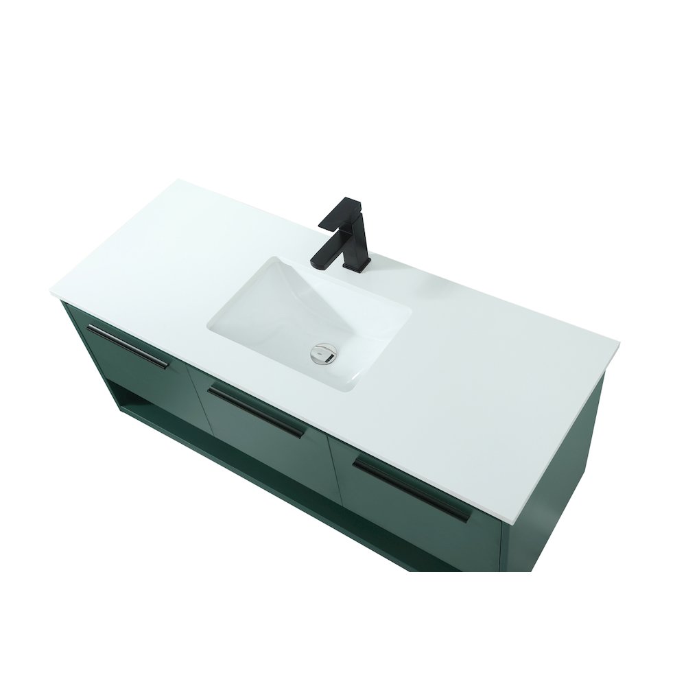 48 Inch Single Bathroom Vanity In Green. Picture 11