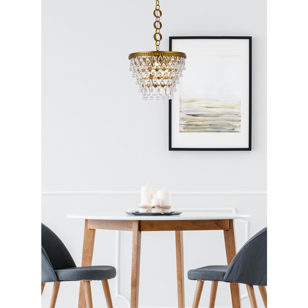 Nordic 4 lights brass pendant. Picture 7