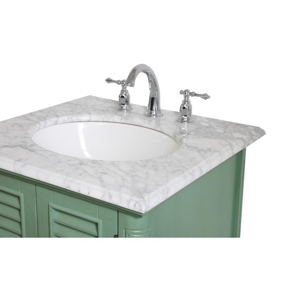 24 inch Single Bathroom Vanity in Vintage Mint. Picture 10