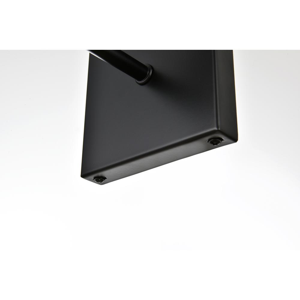 Gianni 1 light Black and Clear Bath Sconce. Picture 5