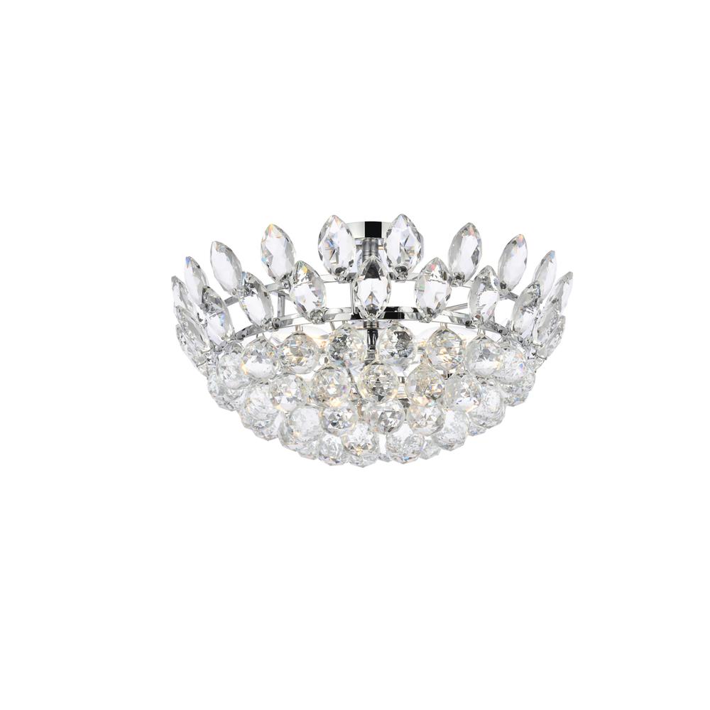 Emilia 18 inch flush mount in chrome. Picture 2