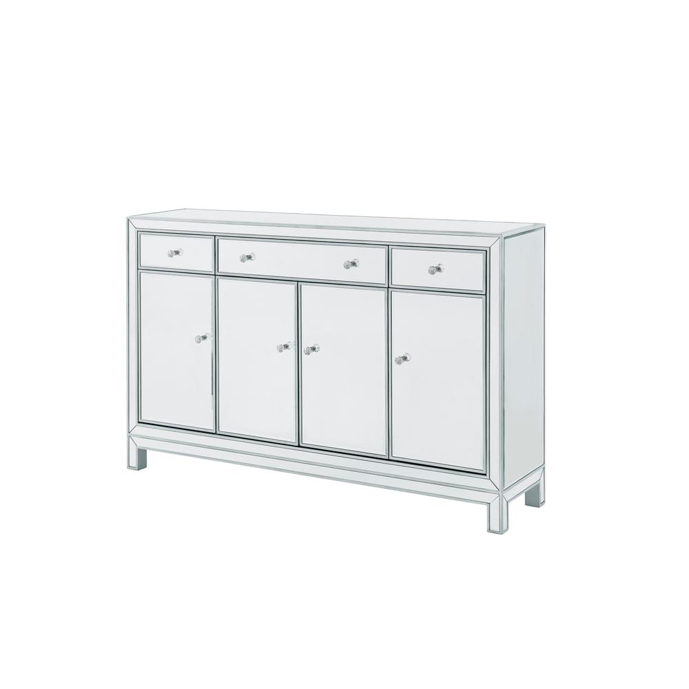 Buffet Cabinet 3 Drawers 4 Doors 56In. W X 13In. D X 36In. H In Antique. Picture 14