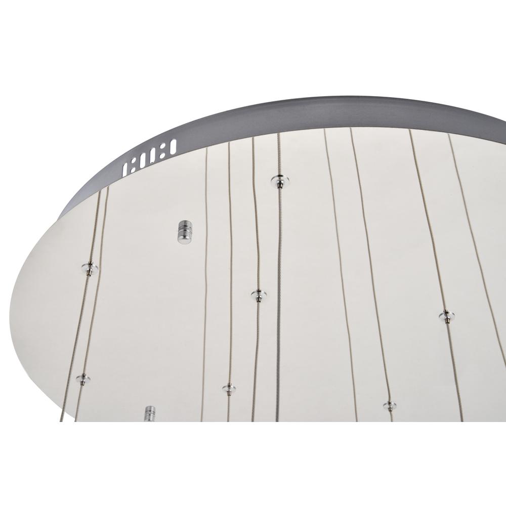 Polaris LED light Chrome Pendant Clear Crystal. Picture 5