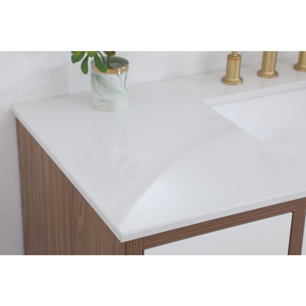 48 inch bathroom vanity in White. Picture 5