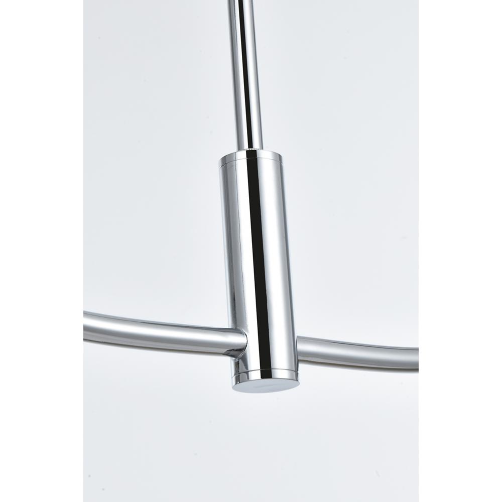 Nyomi 30 inch chandelier in Chrome. Picture 4