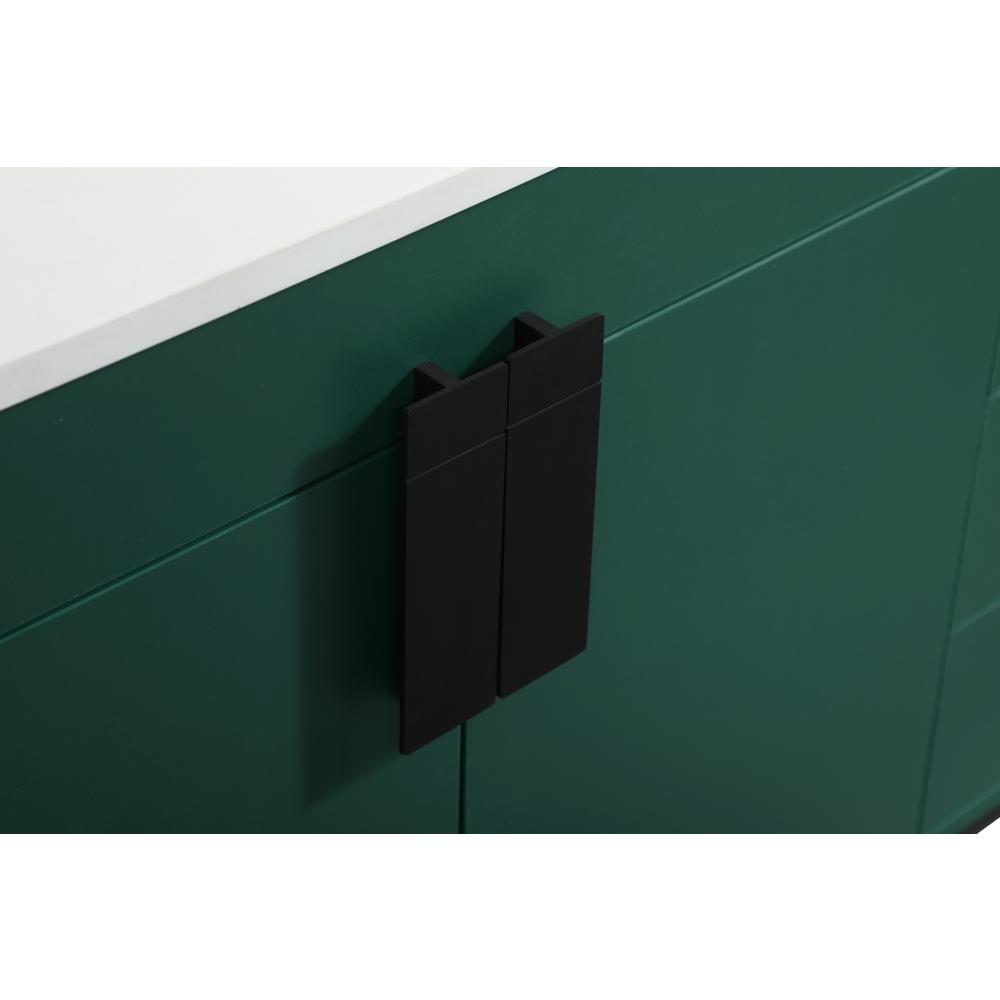42 inch Single bathroom vanity in green with backsplash. Picture 12