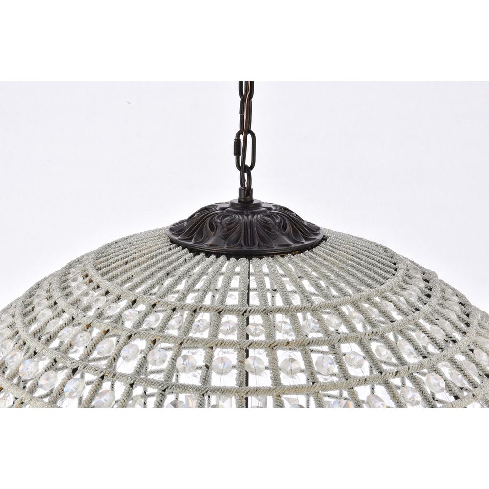 Olivia 8 light Dark Bronze Chandelier Clear Royal Cut Crystal. Picture 4