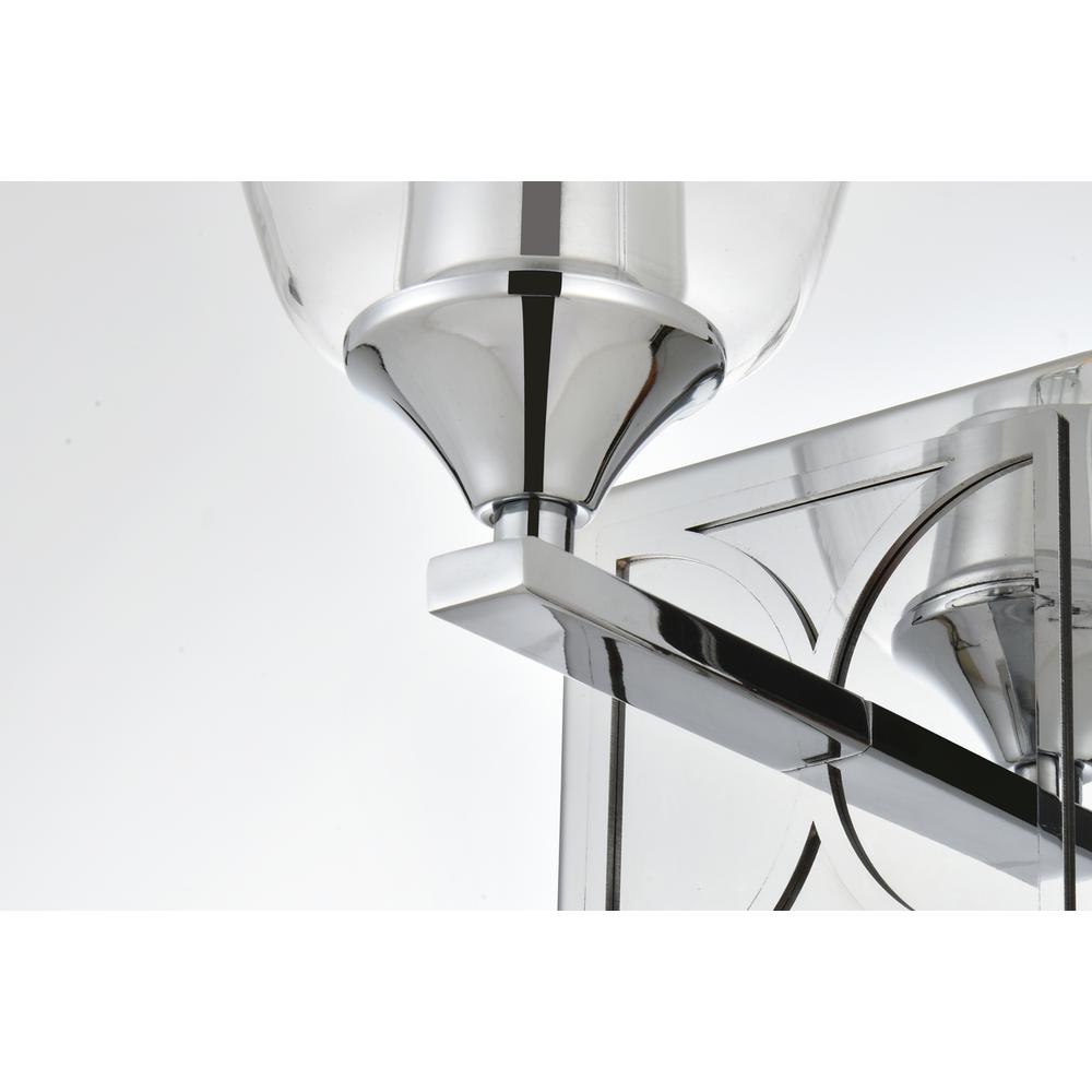 Harris 1 light Chrome and Clear Bath Sconce. Picture 6