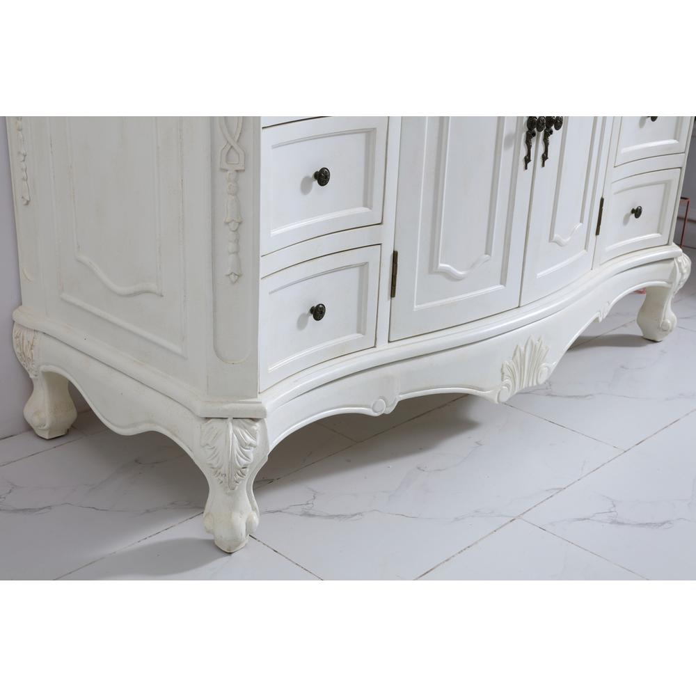 48 inch Single Bathroom vanity in antique white. Picture 6