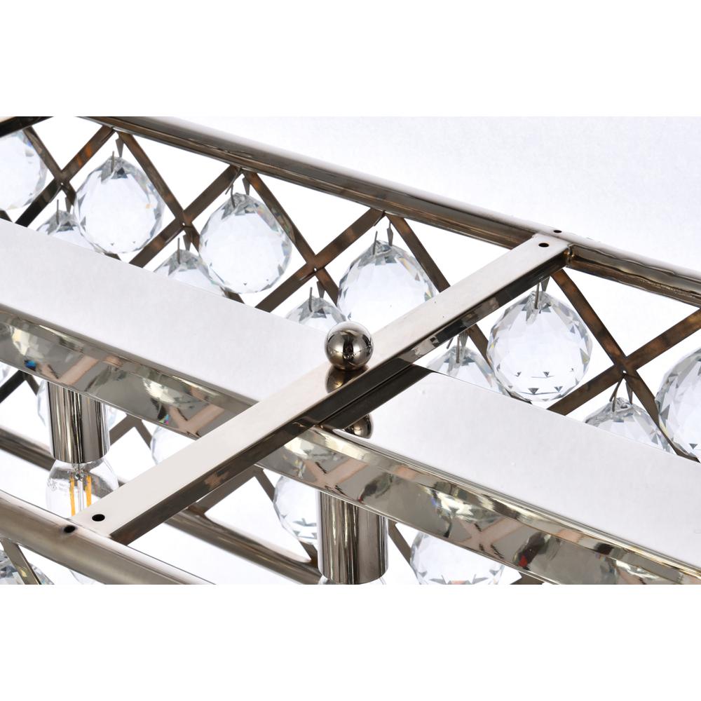 Madison 7 light polished Nickel Chandelier Clear Royal Cut Crystal. Picture 4