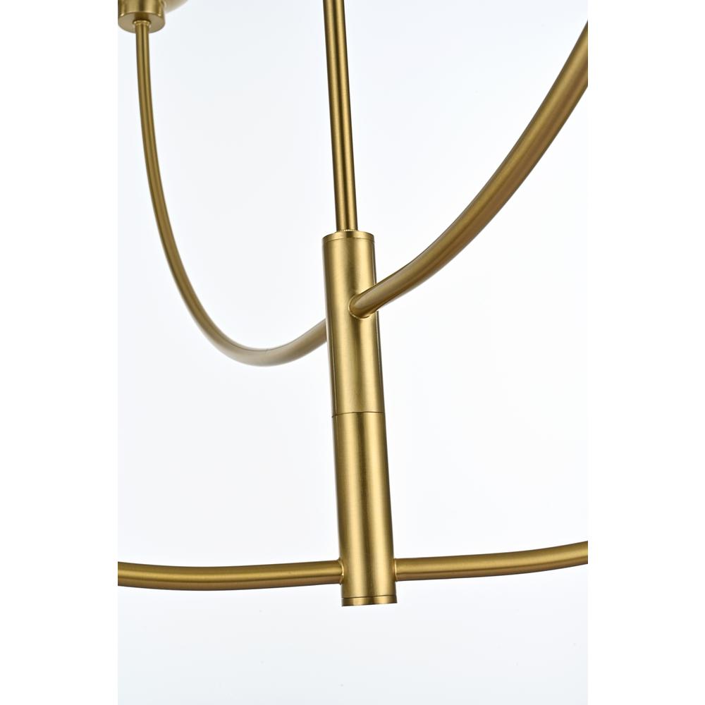 Nyomi 42 inch chandelier in Satin Gold. Picture 4