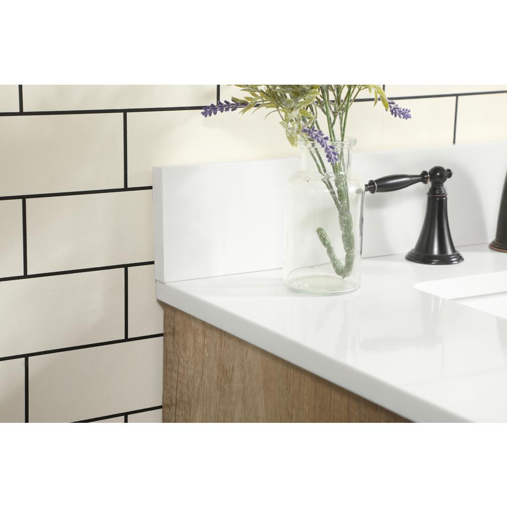 30 inch Single bathroom vanity in natural oak with backsplash. Picture 5