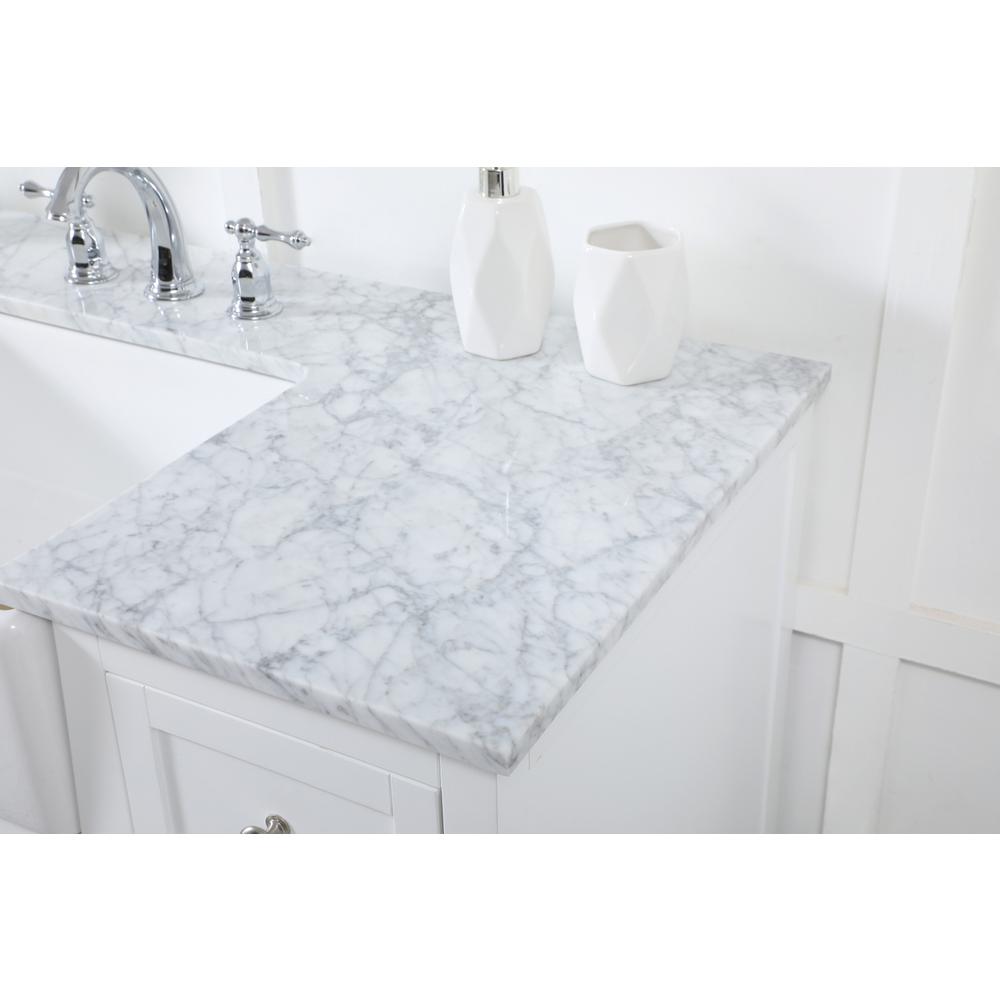 48 inch Single bathroom vanity in white. Picture 5