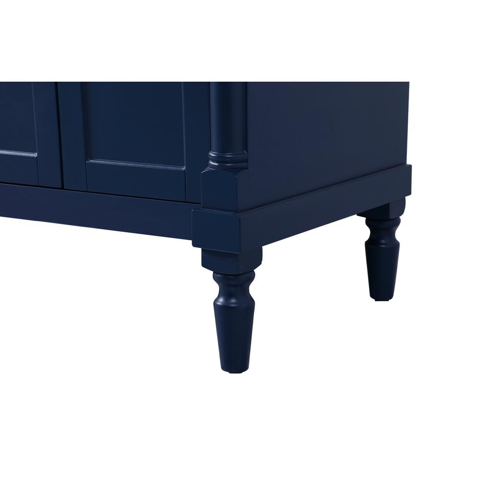60 inch double bathroom vanity in blue. Picture 13