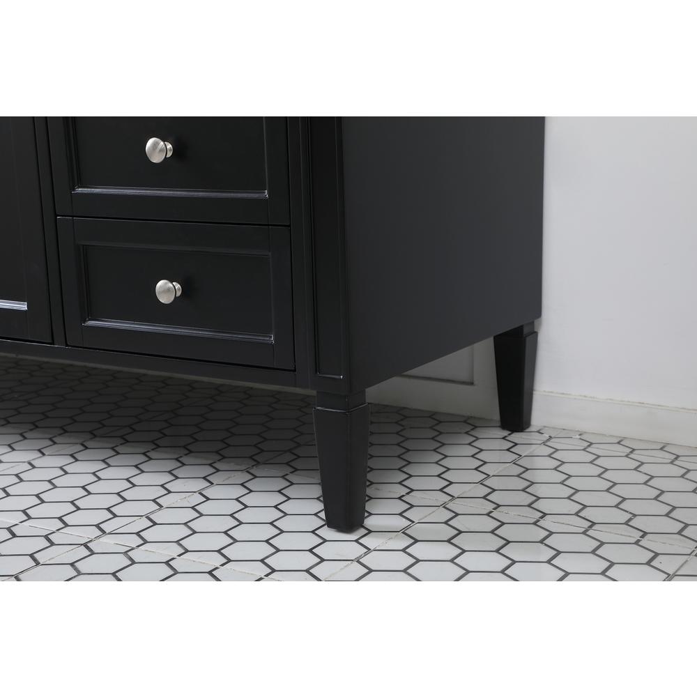 60 inch Single bathroom vanity in black. Picture 6