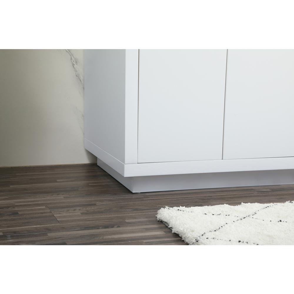 60 inch double bathroom vanity in white. Picture 6