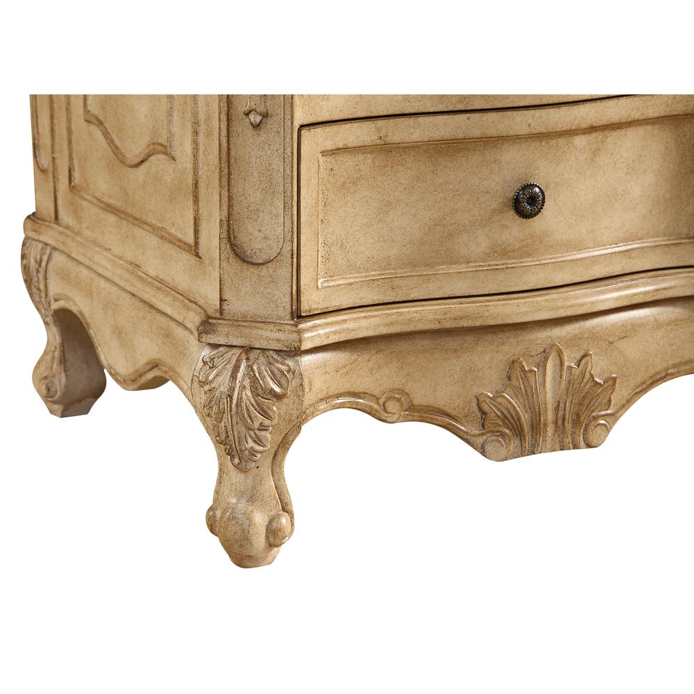 60 inch Single Bathroom vanity In Antique Beige. Picture 7