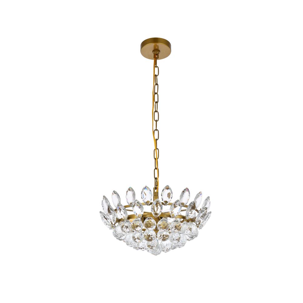 Emilia 16 inch pendant in brass. Picture 6
