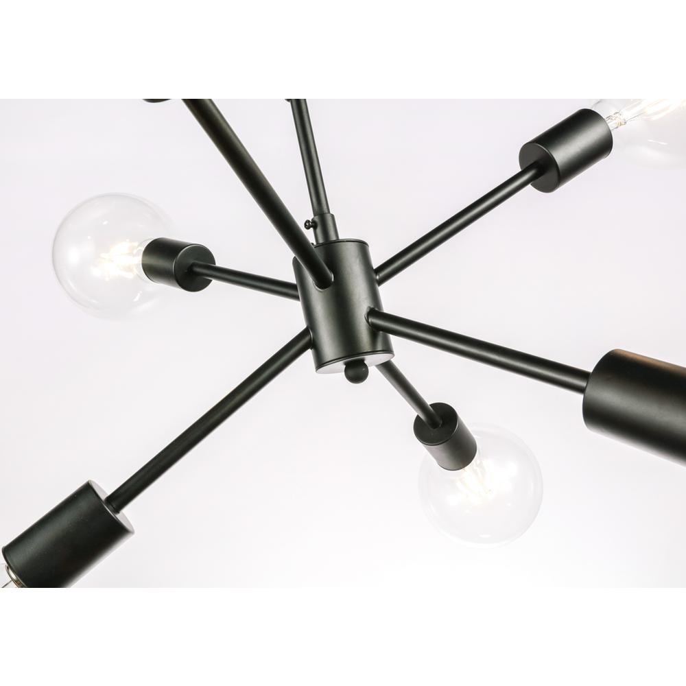 Nolan  6 light Black pendant. Picture 10