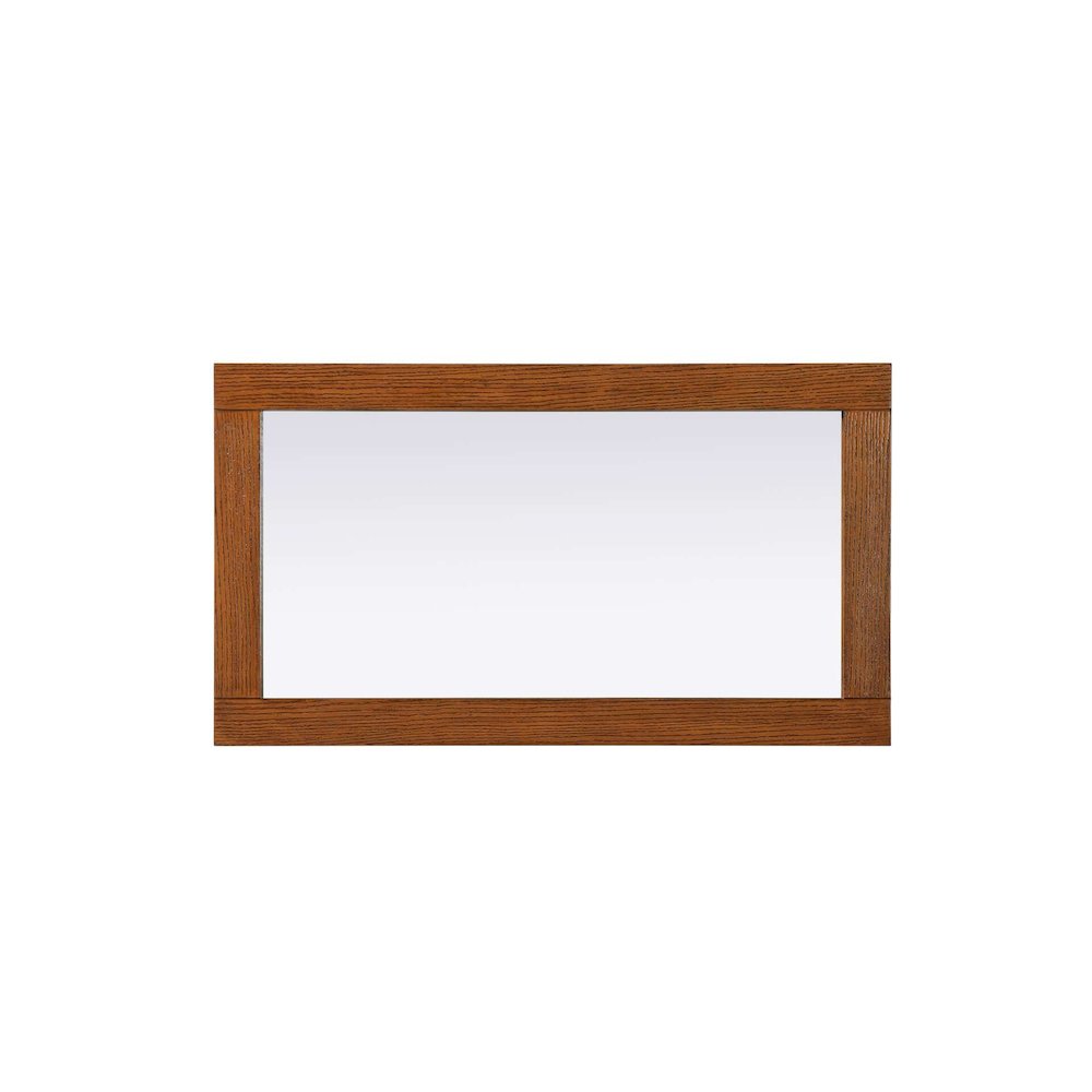 Noah Wooden Rectangle Mirror 18 x 32 in Brandy Walnut. Picture 2