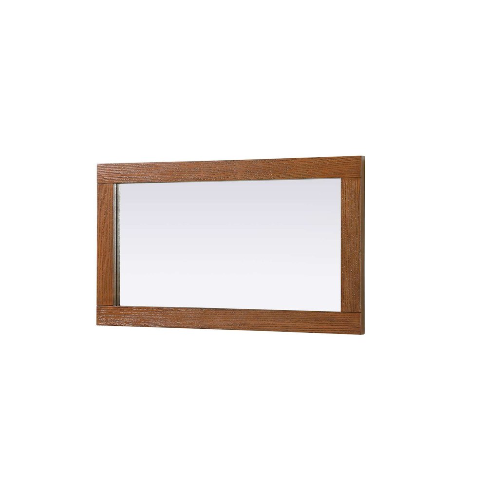 Noah Wooden Rectangle Mirror 18 x 32 in Brandy Walnut. Picture 3
